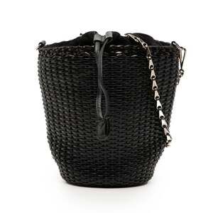 Gucci Old Drawstring Shoulder Bag in Black Leather and Suede for Women